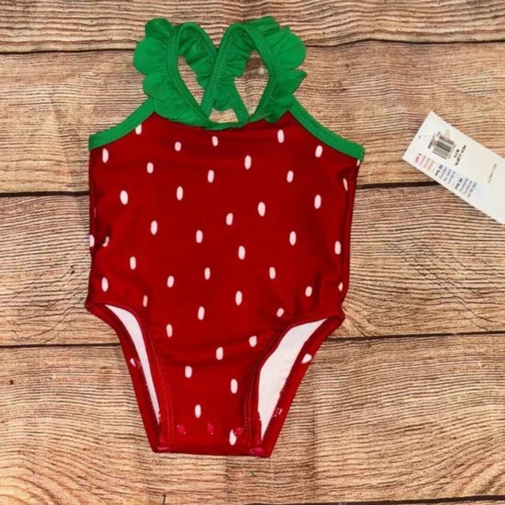 Old Navy 0-3 Month Watermelon Swimsuit NWT
